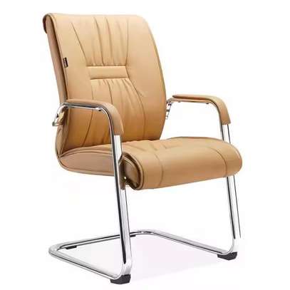 Ergonomic Leather Executive Guest Chair image 4