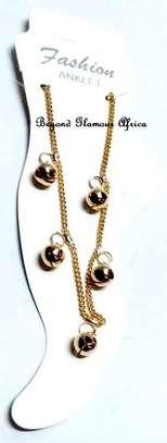 Womens Bohemian Gold Tone Anklet image 1