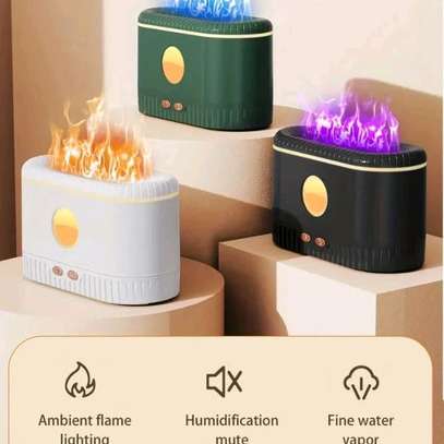 Ultrasonic Air Humidifier with Simulation Flame Lighting image 2
