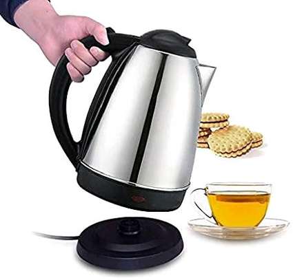 Electric kettle 1.8ltrs silver cordless electric kettle image 1