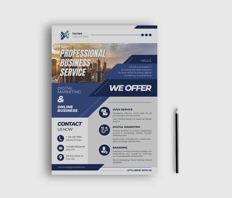 Design a poster or double sided flyer design image 1