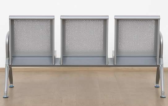 Office Bench: Non-Padded Office Waiting Chair image 4