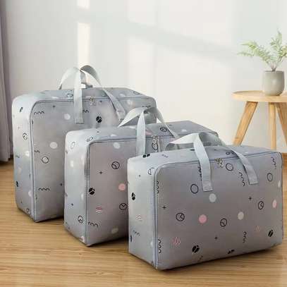 3pc multi-purpose  storage bags for duvets and beddings image 2