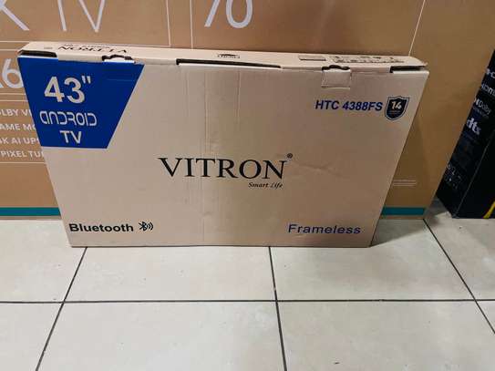 VITRON 43 INCHES SMART ANDROID FRAMELESS TV image 1