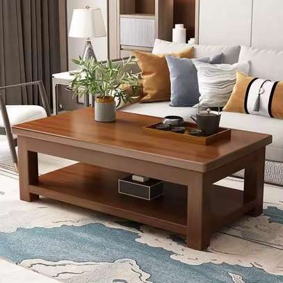 Wooden Mahogany Coffee Table image 1