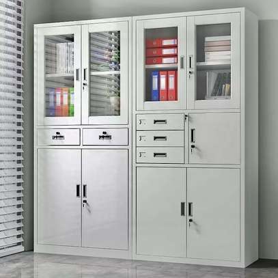 2-Door Metallic Office Cabinet with Safe image 2