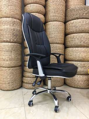 Leather generic orthopedic home office chair image 3