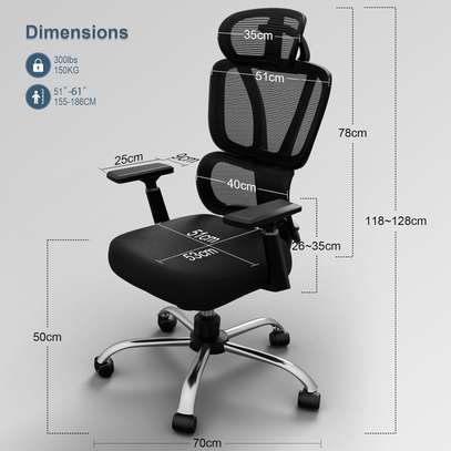 Office Chair- High Back Orthopedic Executive Seat image 6