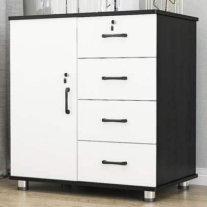 Office Cabinet: Wooden Credenza With Locakable Doors image 4