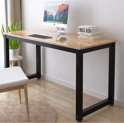 Durable Wood Metal Frame Office Computer Working Desk image 12