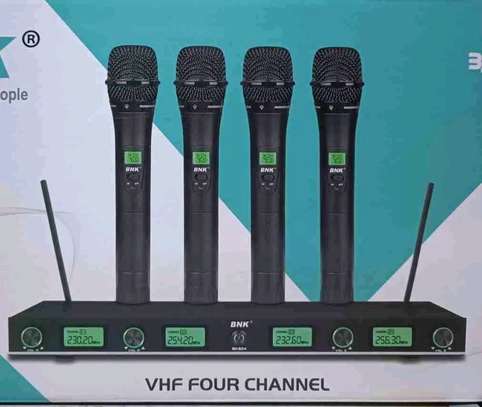 BNK BK804 Wireless Microphone Set 4-Channel VHF image 3