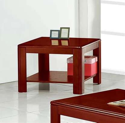 Modern Mahogany Squared Coffee Table image 4