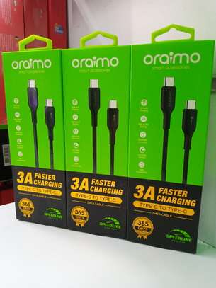 Oraimo SpeedLine 5V3A Type-C To Type-C Data Cable 1 Meter image 1