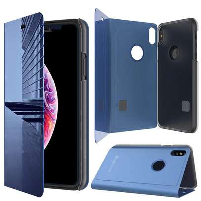 Luxury Mirror View Flip Book Case for iPhone XS / X image 4