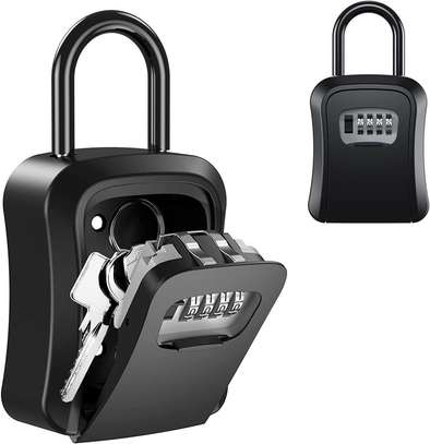 Metallic key lock box image 1