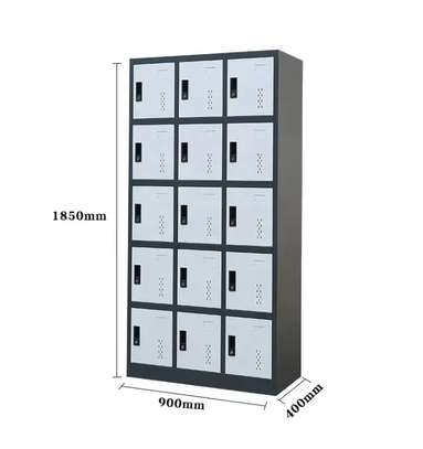 Durable 15-Door Steel Locker for School and Staff Use image 4