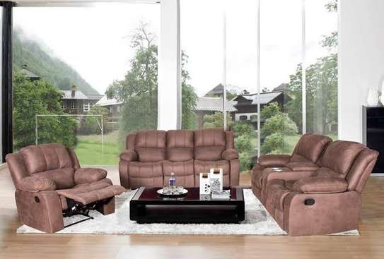 5/6 seater real recliner sofas image 6