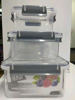 *3pcs airtight Storage Box with seal lids image 1