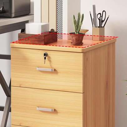 3‑Drawer Wooden Pedestal image 5
