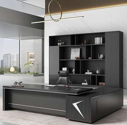 Office Desk: 1.6M Modern Aesthetic Corporate Desk image 1