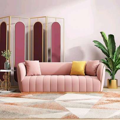 3 seater piping modern design couch image 1
