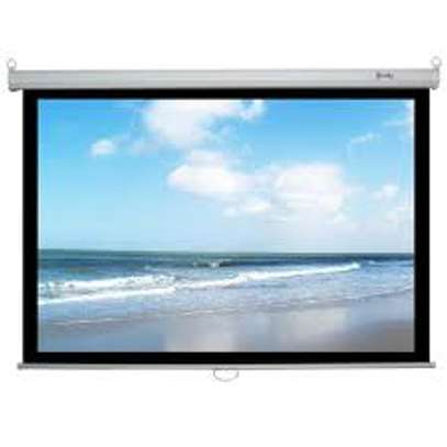 Electric projection screen 70x70 image 1