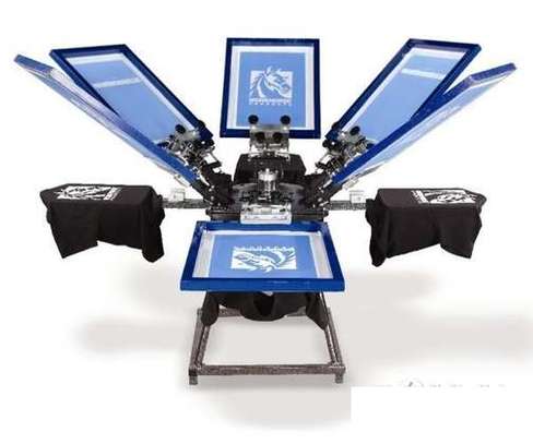 6 Color Screen Printing Machine 6 Station image 1