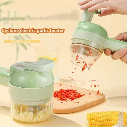 4 in 1 Portable Electric Vegetable Cutter Set image 3