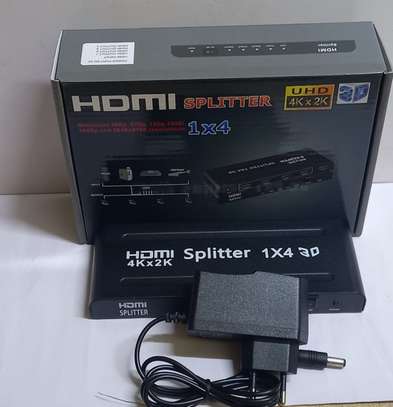 1 in 4 Out HDMI Splitter Audio Video image 1