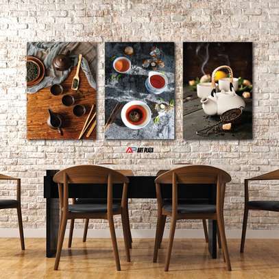 3 piece dining room wall hanging image 2