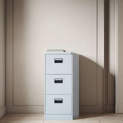3-Drawer Vertical File Cabinet – Steel Office Storage image 5