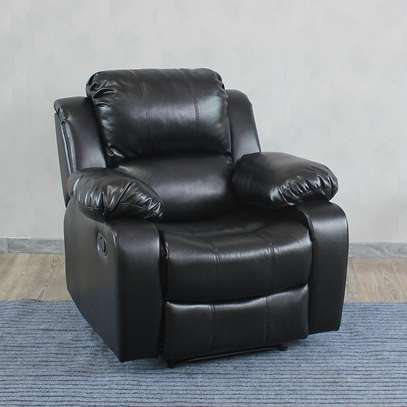 Leather Recliner Single Sofa Coach image 7