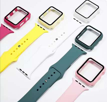 Apple Watch Strap With Bamper Case and Glass Protector for iWatch 40mm 42mm 44mm image 4