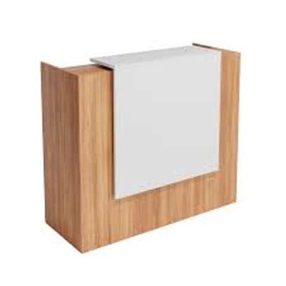 1.4 M Modern Wooden Office Reception Desk image 1