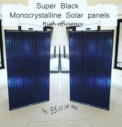 black Monocrystalline solar panels image 4