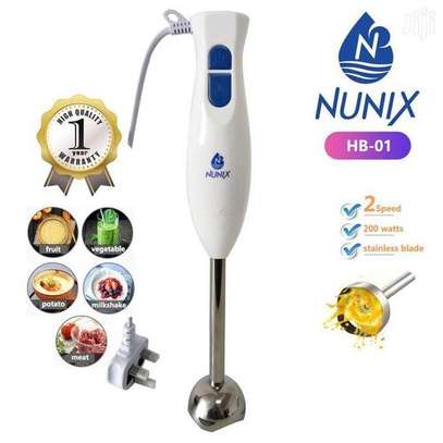 Nunix Hand Blender,2 Speed With Steel Ice Crusher Blades image 2