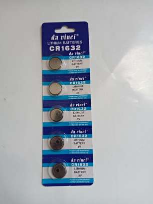 button battery 3V lithium battery CR1632  . (5 pack) image 1