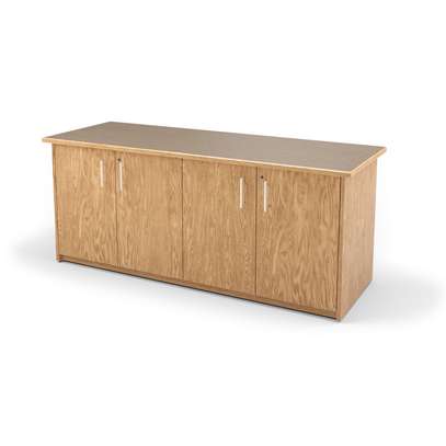 4 Door Storage Credenza Cabinet image 4