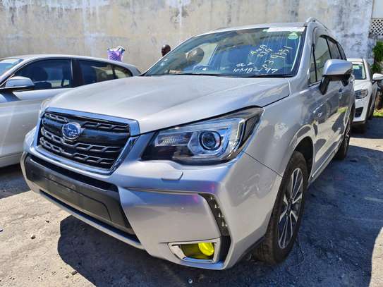 Subaru Forester XT silver 2017 double exhaust system image 22