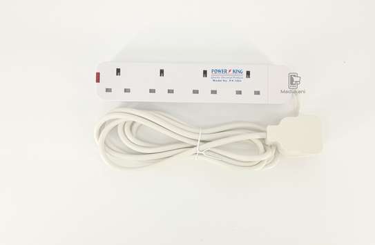 4 Way 4 Plug Surge Protected Power Extension Cable Lead Cable image 4