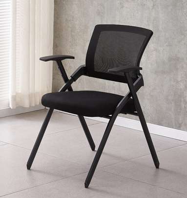 OFFICE CHAIR: Black Foldable Best Office Chair image 1