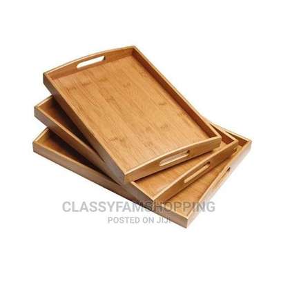 High Quality Multifunctional Bamboo Serving Trays image 10