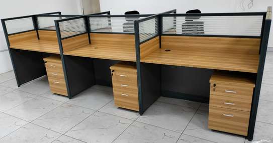 Office Desk; High Quality 6 Way Office Workstation image 3
