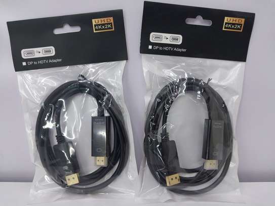 DisplayPort to HDMI Cable5ft(1.5m),DP to HDMI Cable 4k,1080P image 1