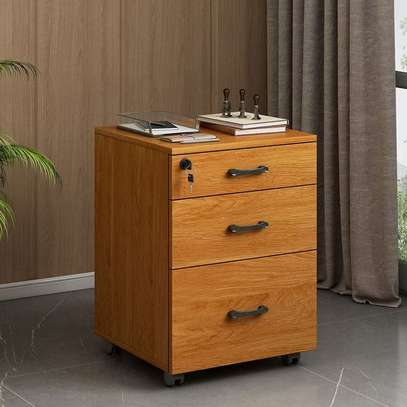 3 Drawer Office Wooden Credenza image 3