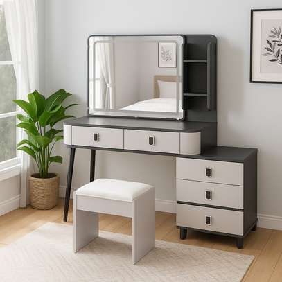 Dressing Table : Bedroom Vanity Dresser With  LED Light image 7