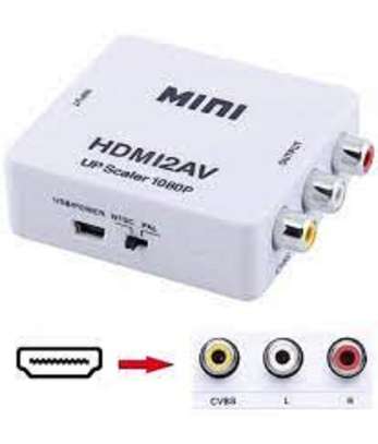 Mini HDMI To AV HD AV Converter Adapter HDMI2AV image 1