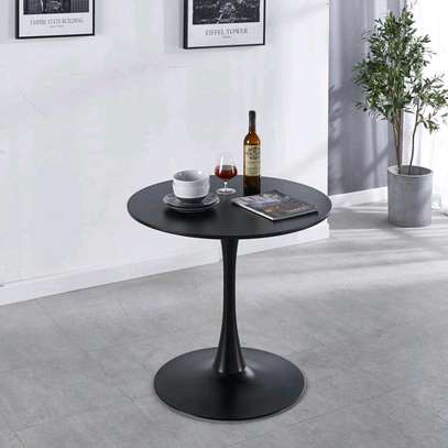 Wooden Cocktail Table with metallic stand image 1