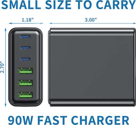Anqadr 185W USB C Charger, 7 Ports Fast GaN image 1