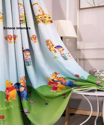 Colorful kids curtains with cartoons prints image 11